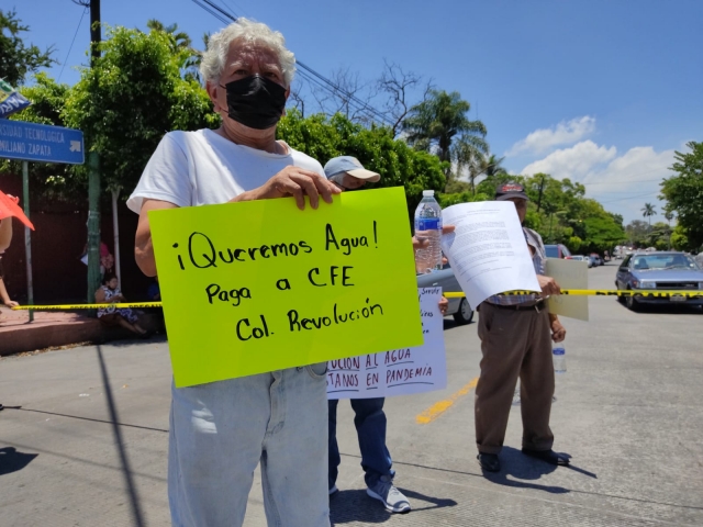 Protestan vecinos de Ciudad Chapultepec y Revolución por falta de agua potable