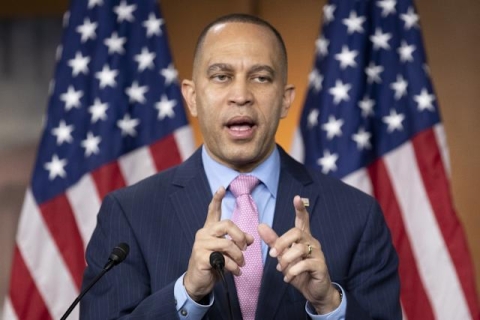 Hakeem Jeffries, Hakeem Jeffries, líder de la minoría demócrata en la Cámara de Representantes de EU.