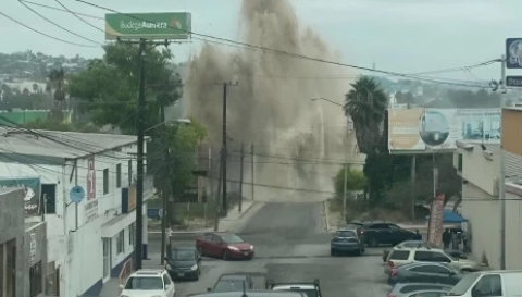 Fuga de agua en Tijuana deja sin suministro a más de 600 colonias