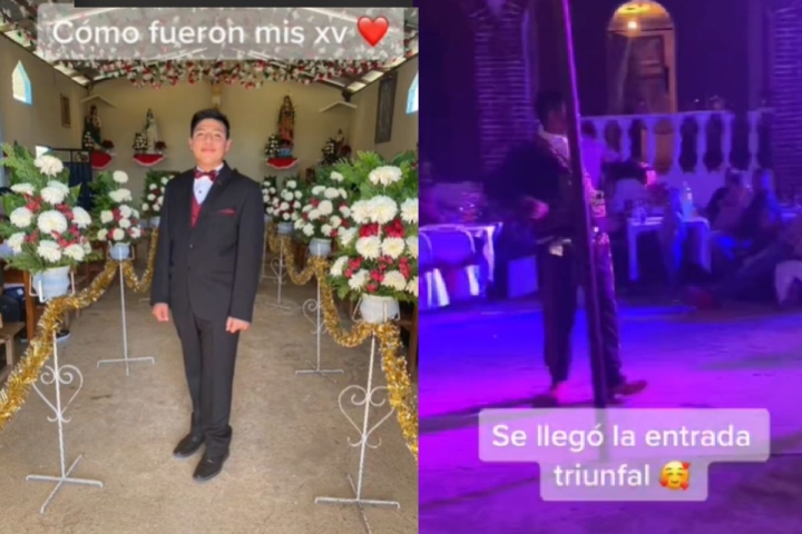 Joven celebra sus XV años con sus ‘chambelanas’