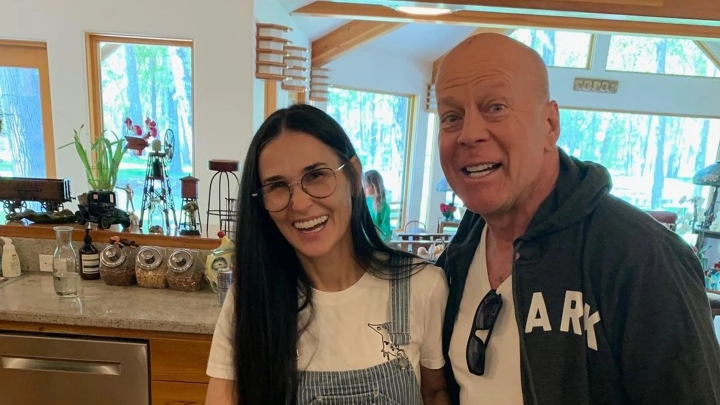 Avanza demencia de Bruce Willis; ya no reconoce a Demi Moore