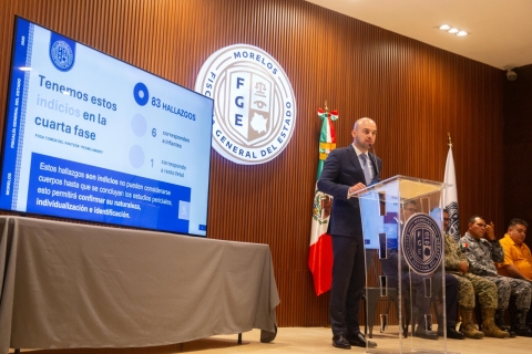 Informa FGE Morelos resultados preliminares de cuarta fase de exhumaciones en panteón &#039;Pedro Amaro&#039;