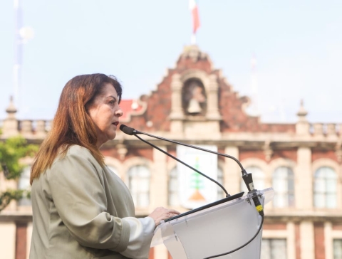 Reafirma Margarita Gonz&aacute;lez Saravia compromiso con la justicia social en el 115 aniversario del inicio de la Revoluci&oacute;n Mexicana