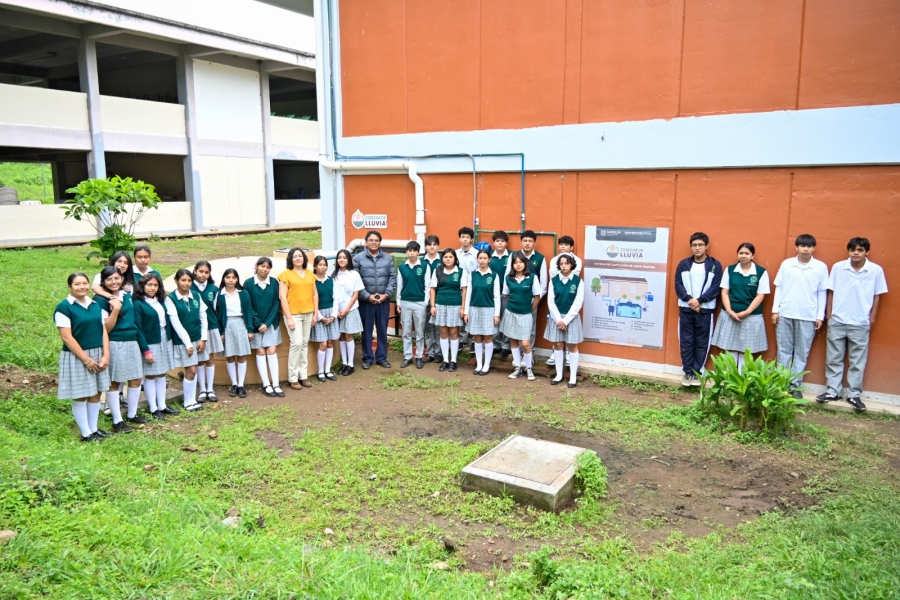 Entrega resultados programa 'Cosecha de lluvia' del Gobierno de Morelos en escuelas de nivel básico