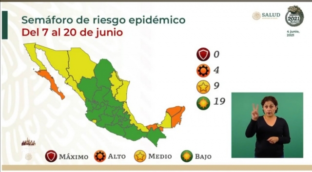 Seguiremos en verde dos semanas más