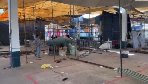 Suspensi&oacute;n de actividades en el tianguis de Temixco