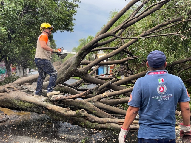 Refiere CEPCM daños en Cuernavaca derivado de lluvias