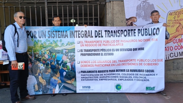 Demanda colectivo Cuernavaca abrir consulta e incluir a sociedad civil antes de aprobar Ley de Transporte