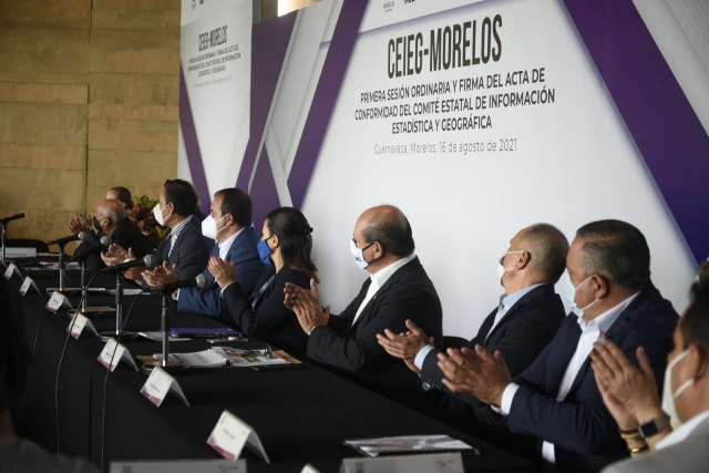 Encabeza gobernador sesión del Comité Estatal de Información Estadística y Geográfica