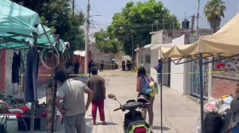 El ataque fue realizado en pleno tianguis.