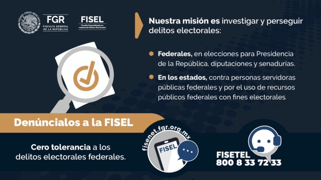 FISEL ha recibido 176 denuncias por presuntos delitos electorales federales