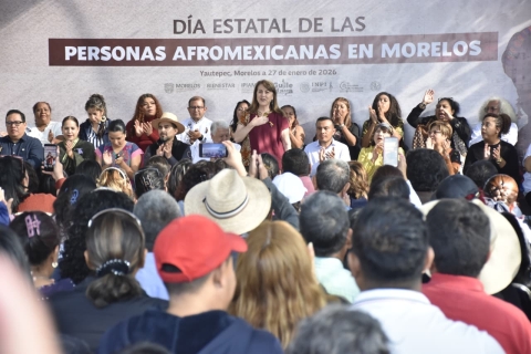 Encabeza gobernadora Margarita Gonz&aacute;lez Saravia conmemoraci&oacute;n del D&iacute;a Estatal de las Personas Afromexicanas en Morelos