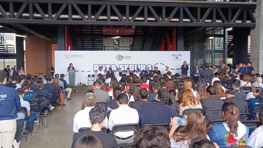 Preside gobernadora Margarita González Saravia acto oficial de arranque del programa 'Ruta Segura' en la UAEM