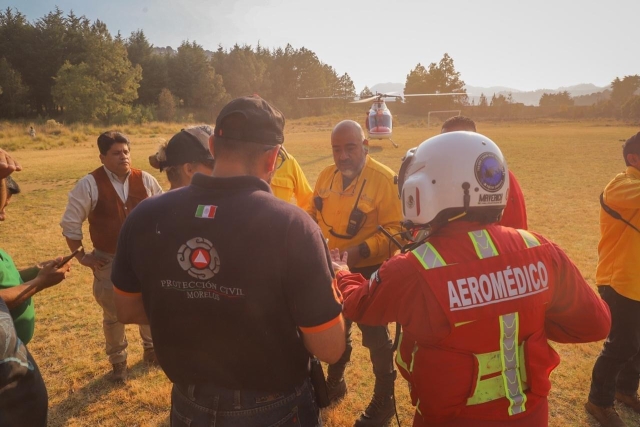 75% de control y 60% de liquidación en incendio forestal &#039;Lechuguillas&#039; en Huitzilac: EEMI