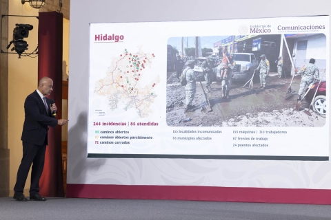 Lluvias dejan incomunicadas 155 comunidades y dañan carreteras en cinco estados