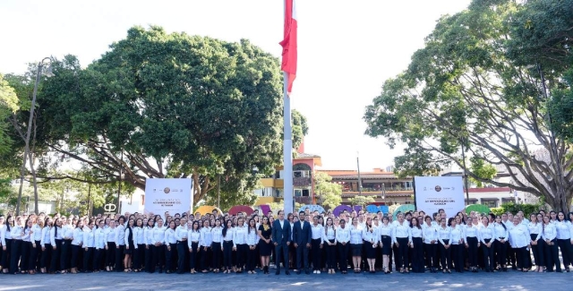 El mandatario encabezó la ceremonia solemne.