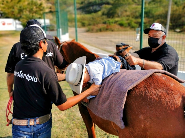 DIF Jiutepec proporciona equinoterapia