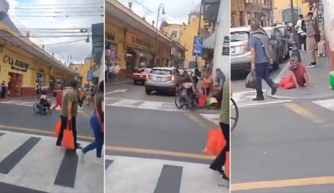 &#039;Tumba viejitas&#039;: Mujer en silla de ruedas arroja al suelo a una adulta mayor en Orizaba (VIDEO)