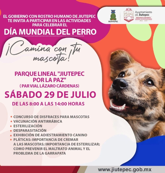Jiutepec organiza actividades para celebrar el día del perro