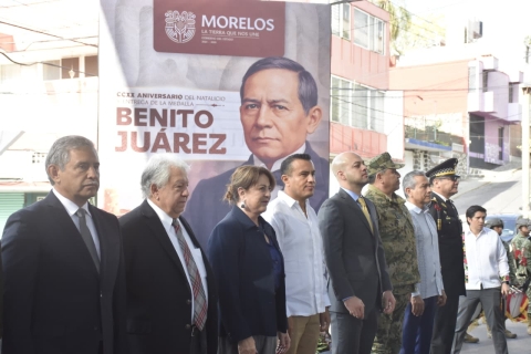 Conmemoran CCXX aniversario del natalicio de Benito Ju&aacute;rez