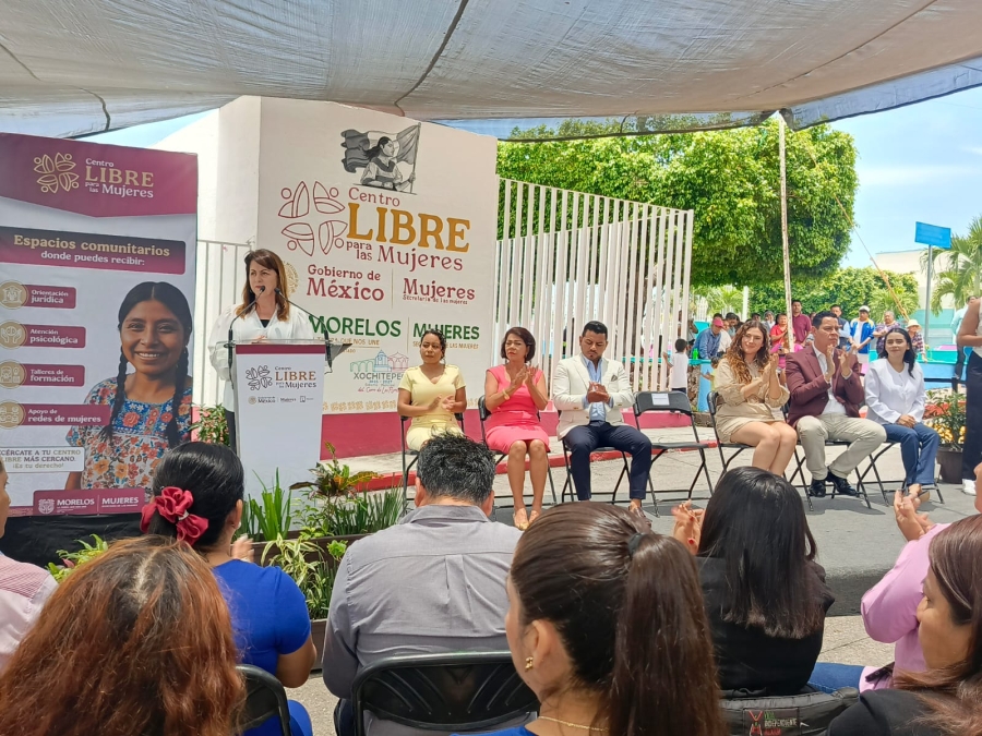 Inaugura gobernadora Margarita González Saravia Centro LIBRE de Xochitepec