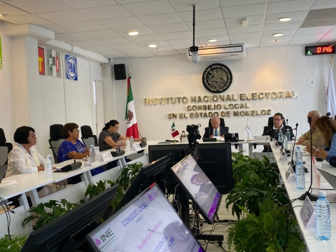 Se instala en sesión permanente consejo local del INE en Morelos