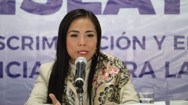 La titular del Instituto de la Mujer. 