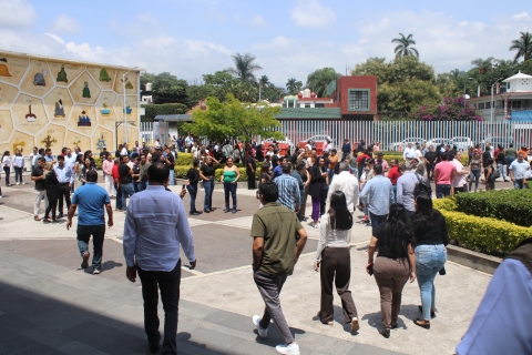 Se suma Congreso de Morelos a simulacro nacional de sismo