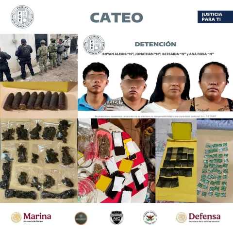 Cateos en Puente de Ixtla dejan cinco detenidos