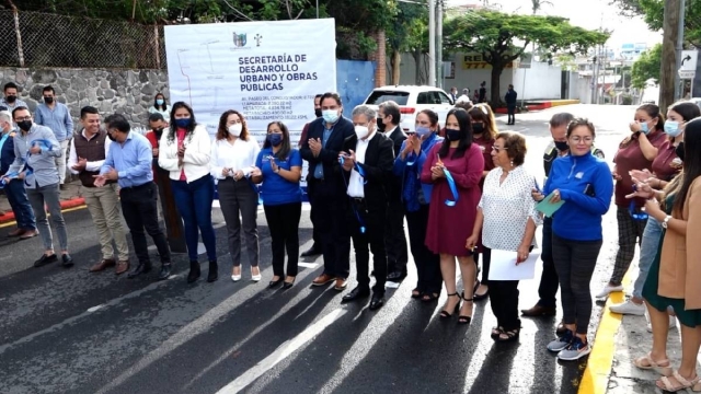 Inauguran pavimento de Paseo del Conquistador