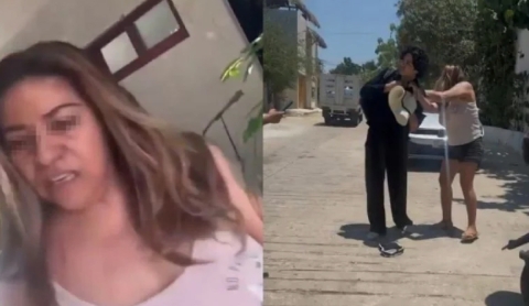 &#039;Lady Toallas&#039; agrede a turistas por toallas con arena en Hotel Casa Xaa en Puerto Escondido