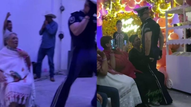 Rompiendo esquemas: Abuelita celebra sus 80 años con strippers