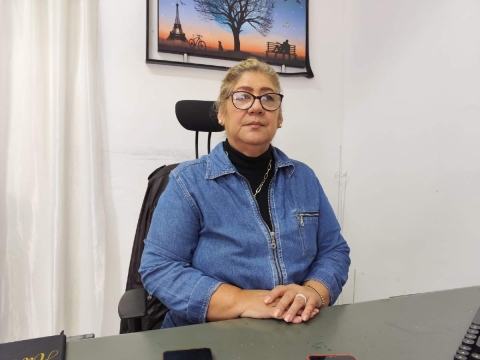 María del Carmen Gatica, secretaria general de Radiotaxi Citlali, resaltó la importancia de la capacitación para los transportistas.  