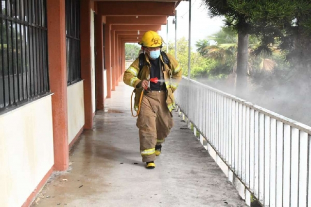 Ya son 60 los planteles educativos de Cuautla que han sido desinfectados con miras al regreso a clases presenciales.