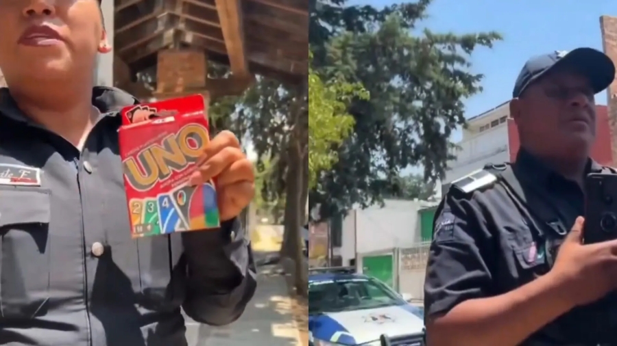 Policías del Edomex intimidan a jóvenes por jugar 'UNO' en la vía pública