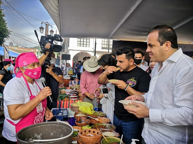 Preside gobernador inauguración del cuarto festival de cocineras tradicionales de los pueblos de Morelos