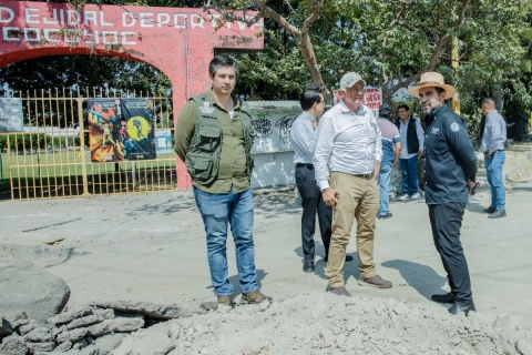   El secretario de Infraestructura encabezó la supervisión de los trabajos.