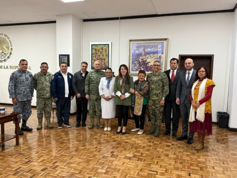 Participa gobernadora Margarita González Saravia en reunión de seguridad en Palacio Nacional