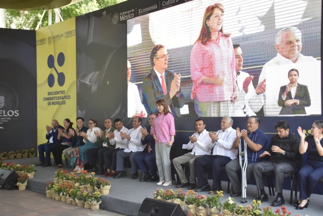 Encabezan gobernadora Margarita Gonz&aacute;lez Saravia y secretario de Econom&iacute;a el Encuentro Cinematogr&aacute;fico de Morelos