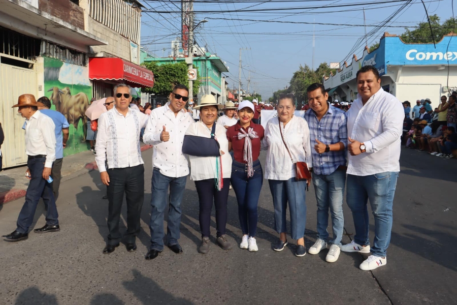 Temixco celebra el 113 Aniversario de la Revolución Mexicana con gran desfile cívico