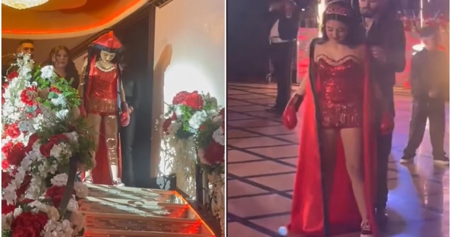 Quinceañera deslumbra con su estilo 'Canelo Álvarez' en una fiesta inolvidable
