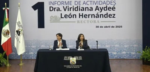 Presenta rectora de la UAEM informe de su primer año de gestión
