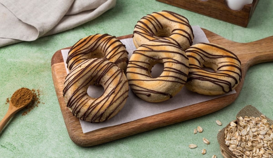 Prepara donas saludables de avena en casa con pocos ingredientes