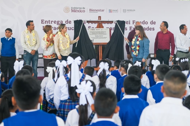 Reafirma Gobierno de Morelos compromiso social al gestionar recursos federales para realizar obras de alto impacto comunitario