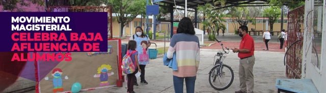 El vocero del MMB sostuvo que el magisterio no está de acuerdo con el regreso a clases, que, además, fue reducido, por lo que el fin de semana se dará a conocer un posicionamiento.