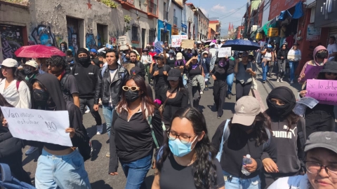 Con marcha, estudiantes reclaman justicia para Kimberly Joselin y seguridad para la comunidad universitaria