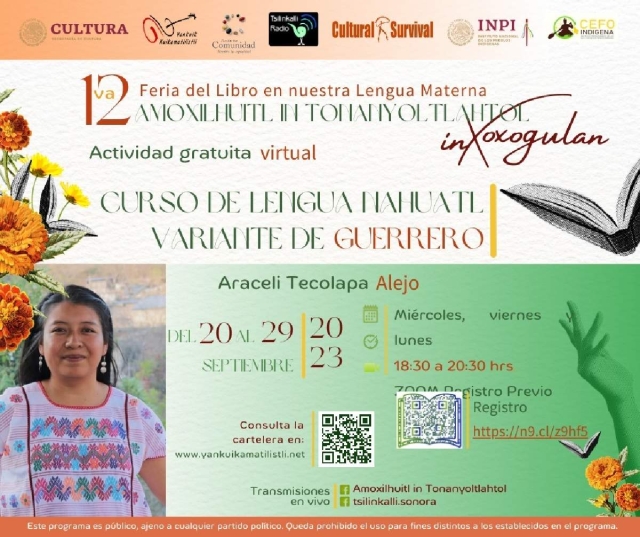 Imparten curso de náhuatl en Xoxocotla