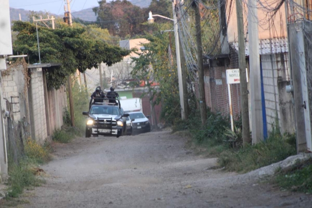 Los cuerpos quedaron en una zona rumbo a la reserva ecológica de El Texcal, hasta donde acudieron los cuerpos policiacos.