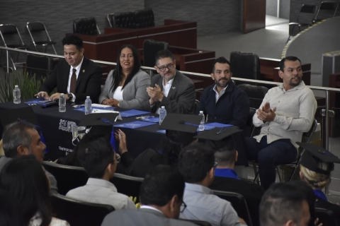 Llama diputada Jazm&iacute;n Solano a egresados de FDyCS-UAEM a ejercer la pol&iacute;tica con &eacute;tica y compromiso social