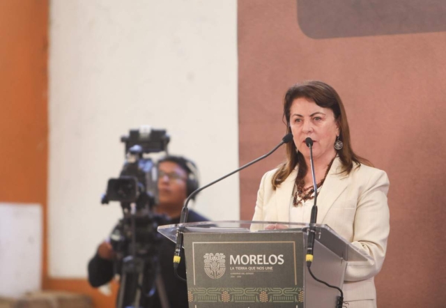 En Mazatepec, Margarita González Saravia hizo un llamado al Poder Judicial a resolver la designación de titular del Tribunal Superior de Justicia del estado.  